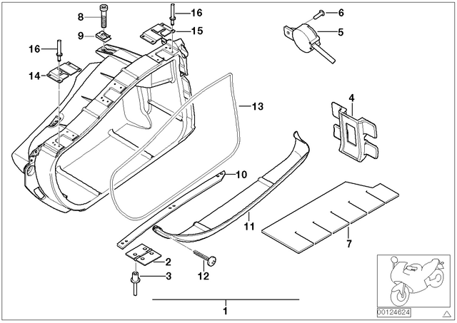 52532347047 - : Gasket Left               for BMW-Motorrad Image