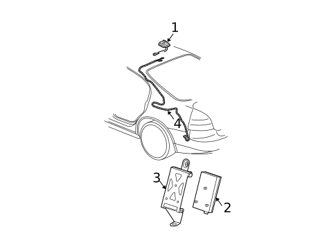 Antenna & Radio for 2005 Pontiac Grand Prix #0