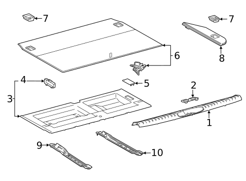 Interior Trim - Rear Body for 2023 Lexus LX600 #0