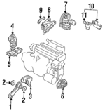 50820SM4981 - Engine: Mount for Honda: Accord Image