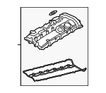 11128680024 - : Valve Cover for BMW: 530i, 540i, 540i xDrive, 740i, 740i xDrive, 745e xDrive, 840i, 840i Gran Coupe, 840i xDrive, 840i xDrive Gran Coupe, X5, X6, X7 Image