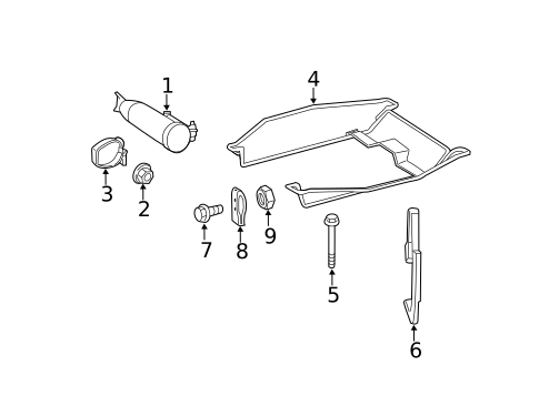 Spare Tire Carrier for 2012 Mercedes-Benz Sprinter 2500 #0
