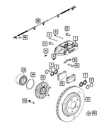 4787554AA - Brakes: Hex Head Bolt And Coned Washer for Dodge: Charger Daytona, Durango | Jeep: Cherokee, Grand Cherokee, Grand Cherokee L Image
