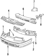 4723304 - Body: Bumper Cover for Dodge: Daytona Image