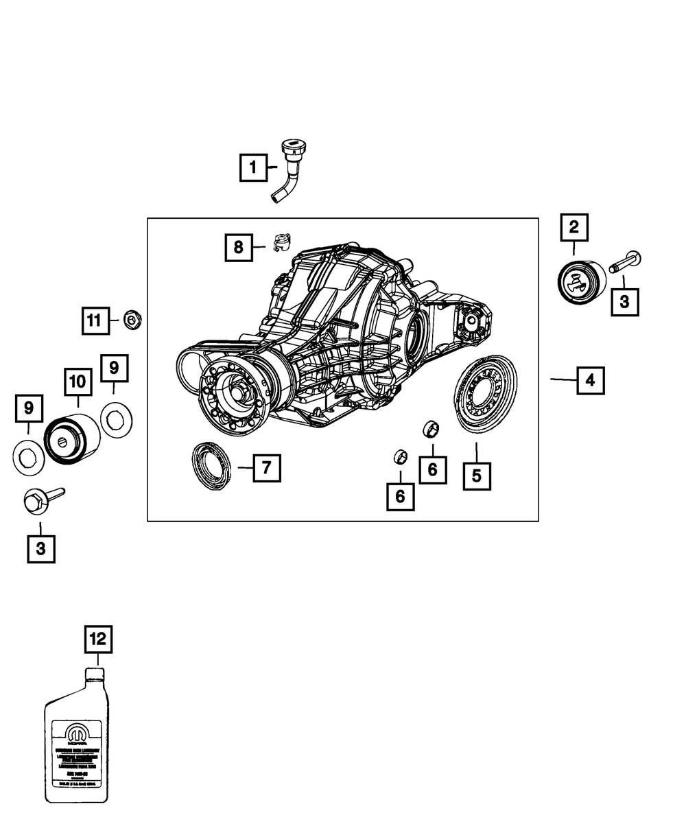 Rear Axle Differential (68378941AA)