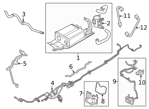Evaporative System for 2012 Ford Edge #0