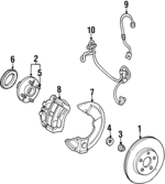 N801338S102 - Suspension: Axle Assembly Washer for Ford: Freestar, Windstar Image