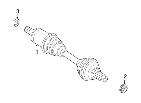 Drive Axles for 2008 BMW X5 #0