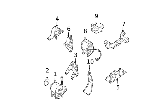 Engine & Trans Mounting for 2007 Nissan Maxima #0