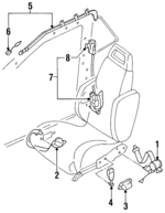 8686394A01 - : Shoulder Belt for Nissan: Sentra Image