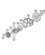 6509338AA - 3.6L Gas; Engine: Hex Flange Head Bolt, Mounting for Mopar Image