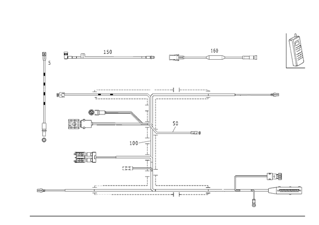 2104400509 - Electrical System: Wiring Harness for Mercedes-Benz Image image