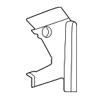2148856504 - Body: Bumper Cover Support Rail Seal for Mercedes-Benz Image