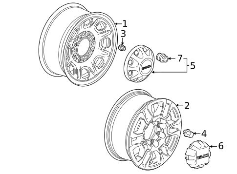 Wheels for 2023 GMC Sierra 3500 HD #0
