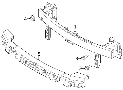 Bumper & Components - Front for 2023 Kia Niro #1