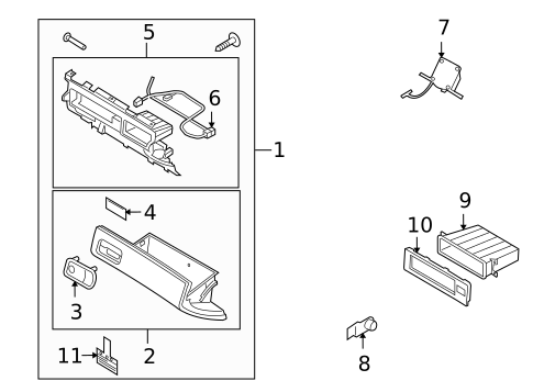 Glove Box for 2004 Kia Amanti #0