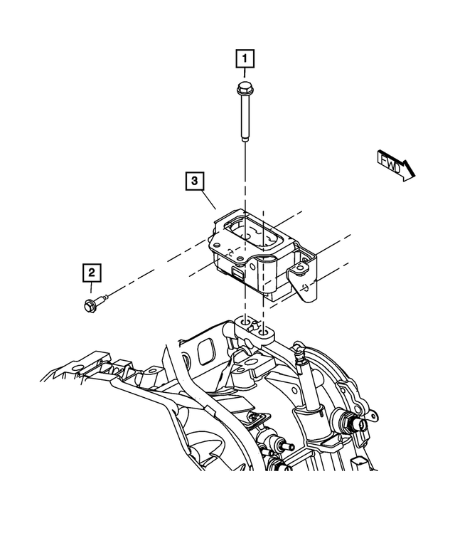 5274504AA - 2.4L Turbo Gas; Engine: Engine Mount Support for Mopar Image