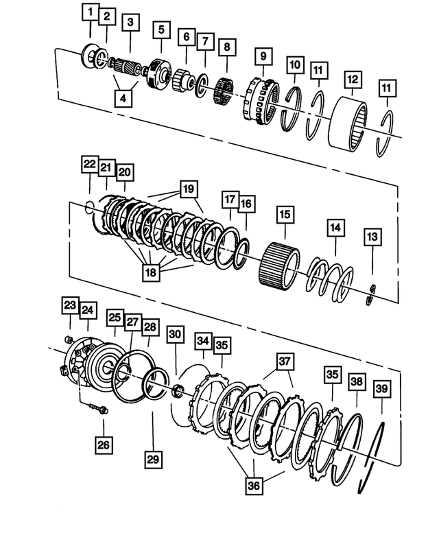4461072 - 48RE; 4-Speed; Automatic Transmission: Direct Clutch Hub for Mopar Image image