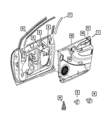 SL321D1AJ - Interior Trim: Front Door Trim Panel, Right for Mopar Image
