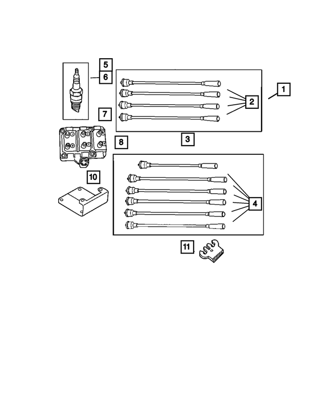 4686740AA - Electrical: Ignition Cable for Mopar Image