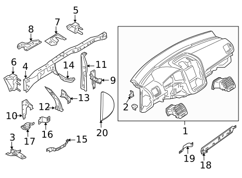 Instrument Panel for 2006 Volkswagen Rabbit #0