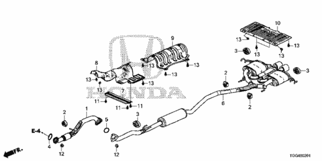 Exhaust Pipe - Muffler (2) for 2019 Honda Civic #0