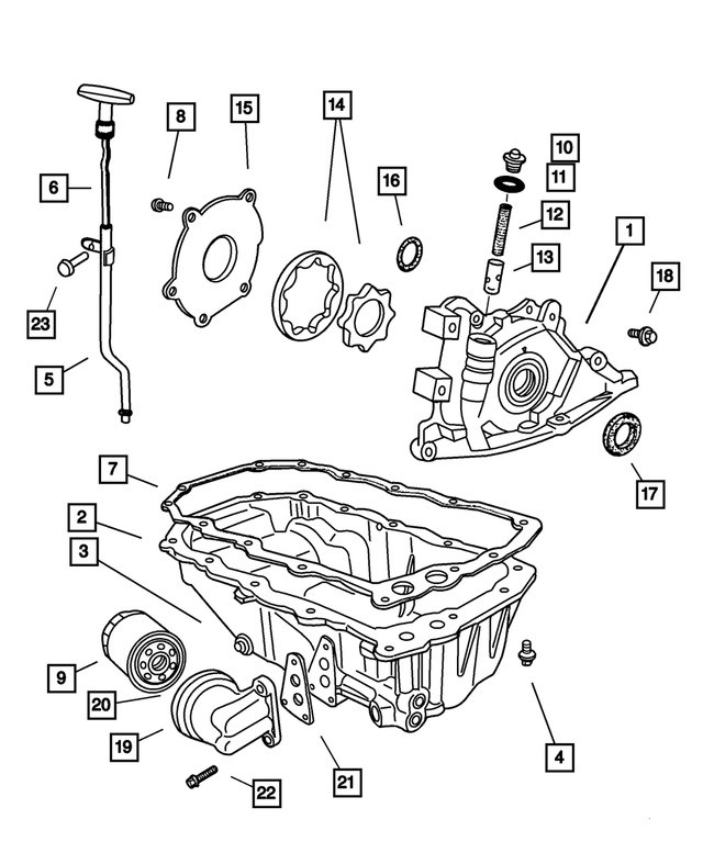 6101451 - Engine 2.4L Four Cylinder: Hex Head Screw And Washer for Mopar Image
