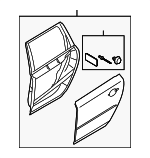 32228896 - Body: Door Shell for Volvo: V70, XC70 Image
