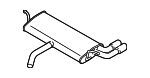 8V7253609D - : Rear Muffler for Audi: A3, A3 Quattro, S3 Image