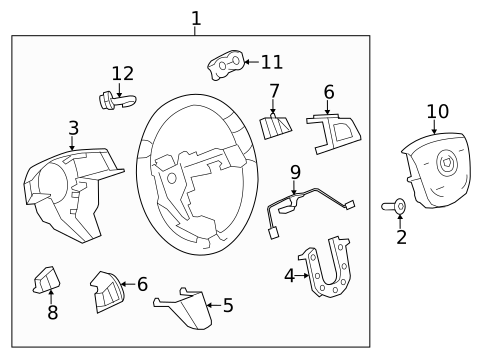 Steering Wheel & Trim for 2011 Cadillac CTS #2