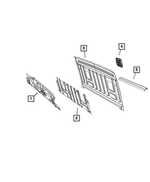 68518547AA - Body Sheet Metal Except Doors: Cab Back Reinforcement for Ram: 1500 Classic, 2500, 3500 Image