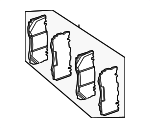 4211102 - : Brake Pads for Mercedes-Benz Image