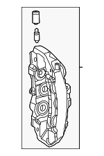 2064213503 - : Caliper for Mercedes-Benz Image
