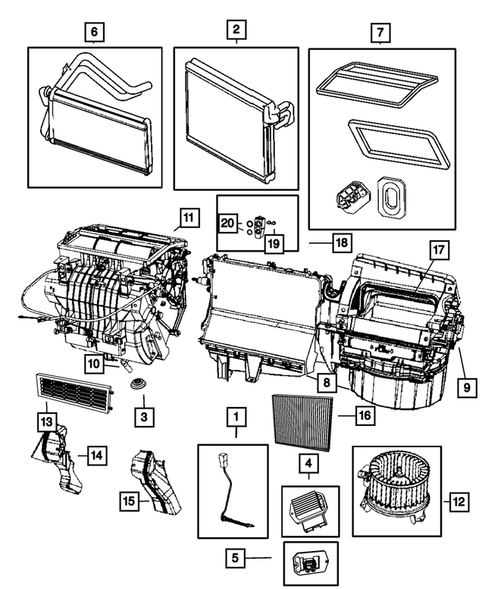 Air Conditioner and Heater Units for 2012 Jeep Patriot #2