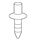 9026904047 - Body: Wheel Flare Rivet for Toyota: 4Runner, RAV4 Image