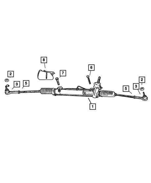 Steering Gear for 2005 Chrysler Pacifica #0