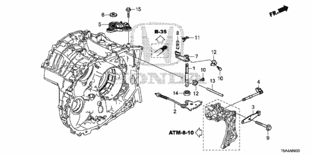 AT Control Shaft for 2016 Honda Fit #0