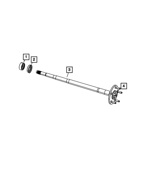 Rear Axle Shafts for 2009 Dodge Dakota #0