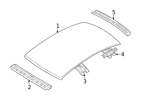 Roof & Components for 2007 Kia Rio5 #0