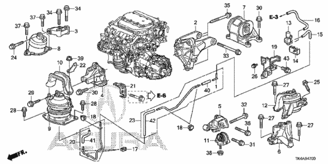 Engine Mounts (MT) for 2014 Acura TL #0