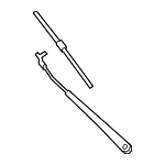 61619479245 - Body: Wiper Arm for BMW: Alpina XB7, X5, X6, X7 Image