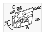 6761030J0123 - Body: Door Trim Panel for Lexus: GS450h, GS460 Image