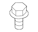 284172F000 - Exhaust: Heat Shield Bolt for Genesis: G70, G80, G90, GV70, GV80, GV80 Coupe | Hyundai: Accent, Elantra, Elantra Coupe, Elantra GT, Elantra N, Genesis, Genesis Coupe, Kona, Palisade, Santa Cruz, Santa Fe, Santa Fe Sport, Santa Fe XL, Sonata, Tucson, Veloster, Venue Image