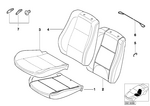 52108099307 - Seats: Backrest Upholstery for BMW Image