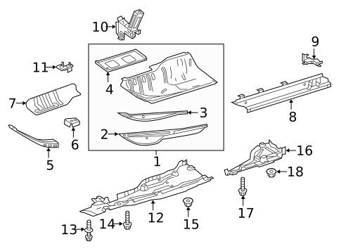 Floor for 2016 Mercedes-Benz GLE63 AMG #0