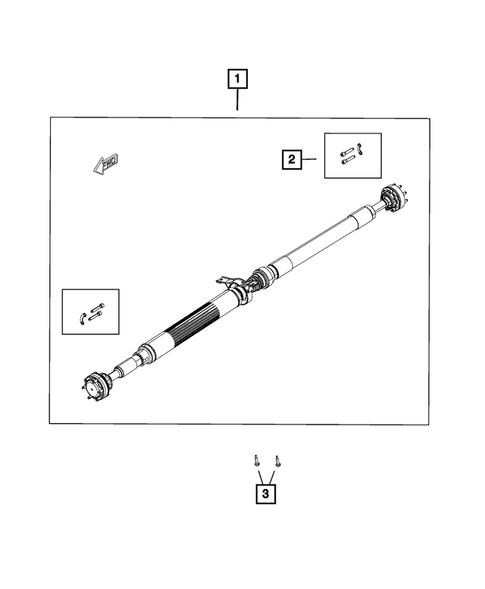 Drive Shaft for 2015 Dodge Charger #1