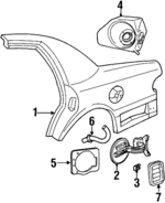 1W7Z5427840AA - Body: Quarter Panel for Ford: Crown Victoria | Mercury: Grand Marquis Image
