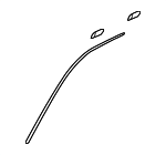 25891058 - Body: Drip Molding for Cadillac: CTS Image