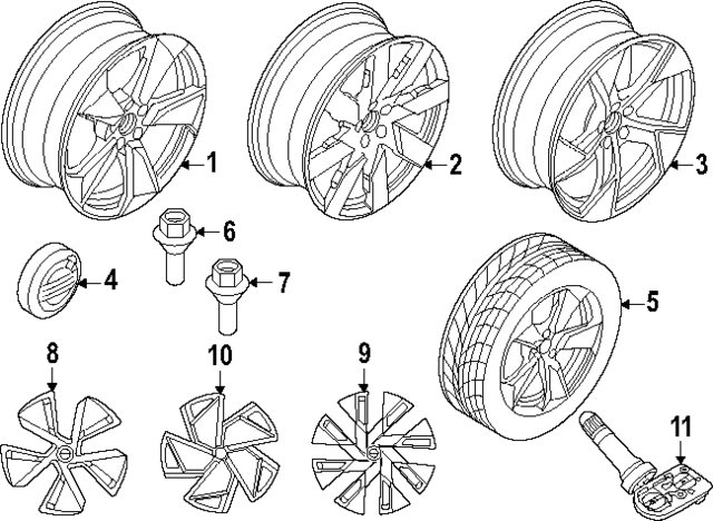 32134885 - Unclassified: Wheel, Alloy for Volvo: EX90 Image