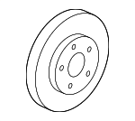 1771211 - Brakes: ACDelcoâ„¢ Rotor for Chevrolet: Bolt EUV, Bolt EV, Cruze, Volt Image